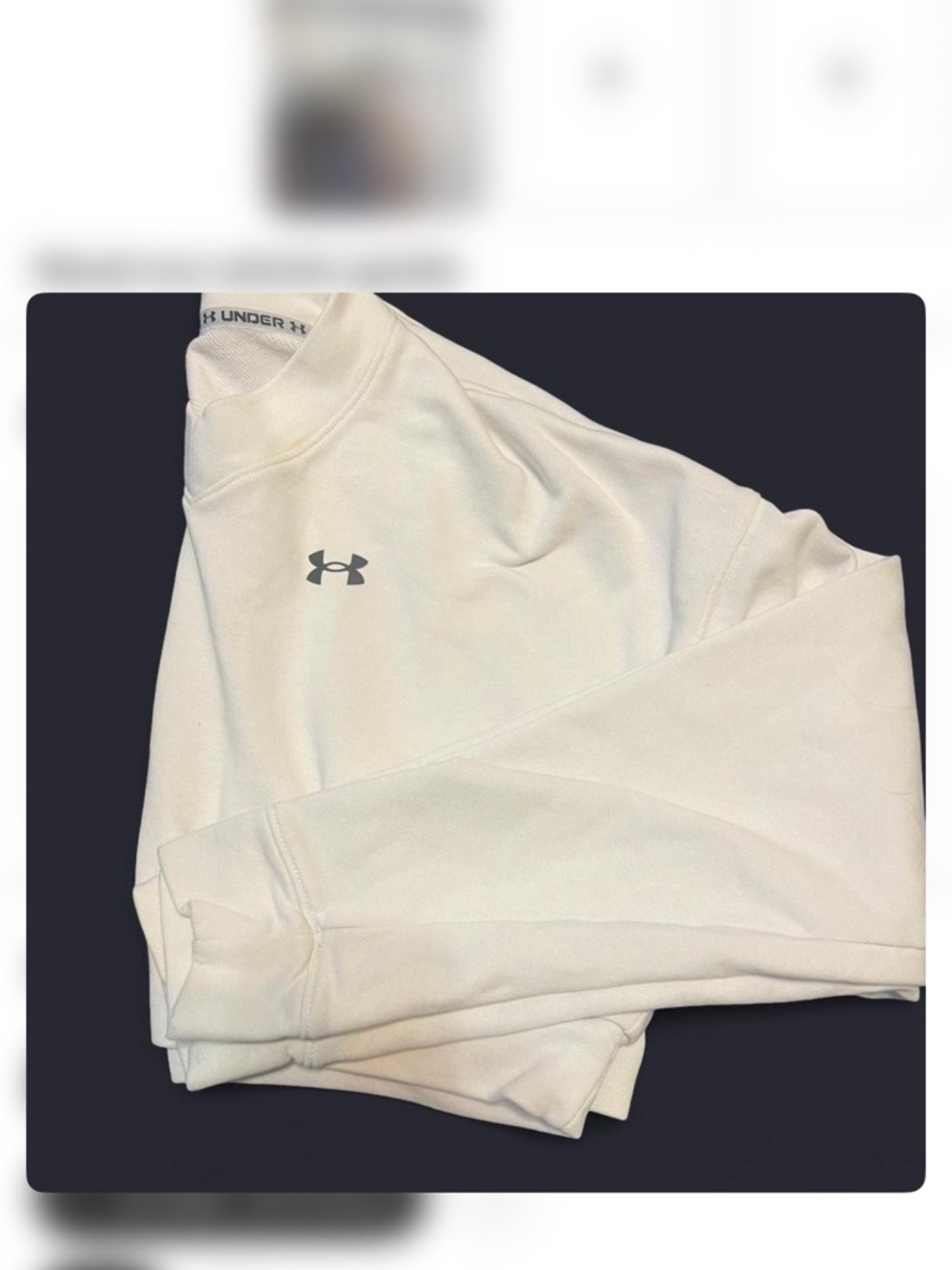 Under Armour Off-White V-Neck Performance Shirt